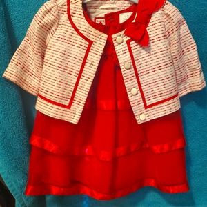 Gymboree red dress and janie and jack blazer